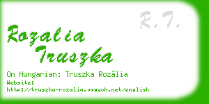 rozalia truszka business card