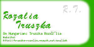 rozalia truszka business card